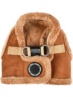 Warm Step-In Dog Harness - No Choke, No Pull, Suede Vest for Small/Medium Dogs